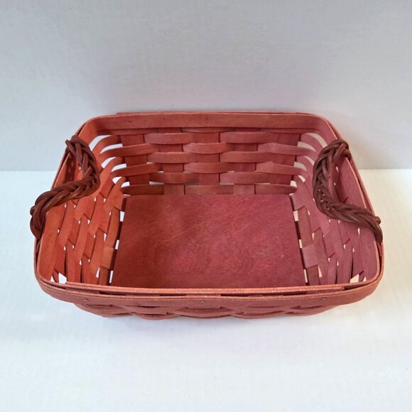 Longaberger Small Serving Basket Sunset Pink Easter Baby Nursery - Picture 2 of 8